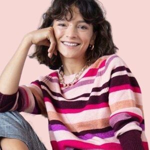 *WINTER CLEARANCE* A New Day Multi Colored Sweater 70’s Style Size Medium